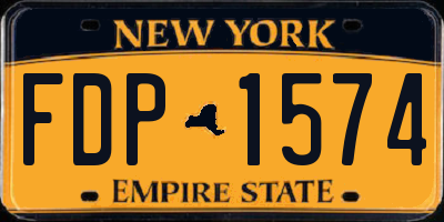 NY license plate FDP1574