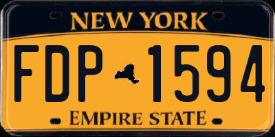 NY license plate FDP1594