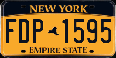 NY license plate FDP1595