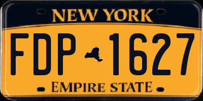 NY license plate FDP1627