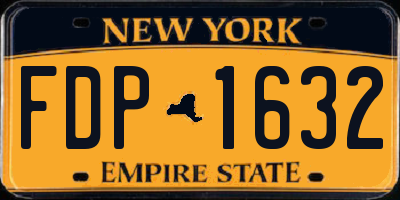 NY license plate FDP1632