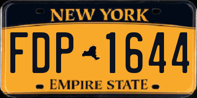 NY license plate FDP1644