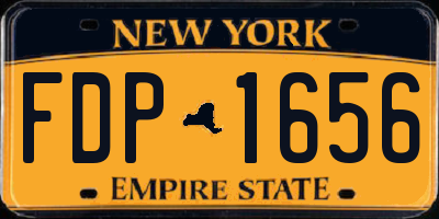 NY license plate FDP1656