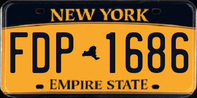 NY license plate FDP1686