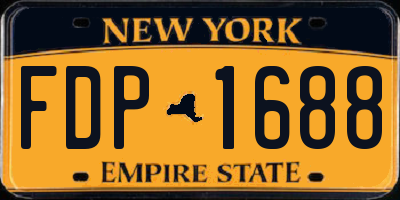 NY license plate FDP1688