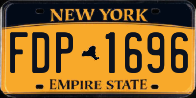 NY license plate FDP1696