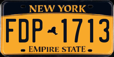 NY license plate FDP1713