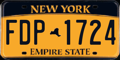 NY license plate FDP1724