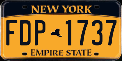 NY license plate FDP1737