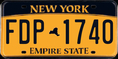 NY license plate FDP1740