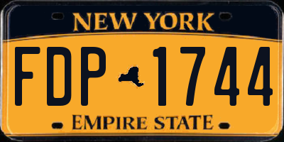 NY license plate FDP1744