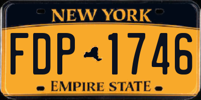 NY license plate FDP1746
