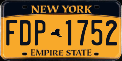 NY license plate FDP1752