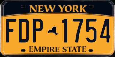 NY license plate FDP1754