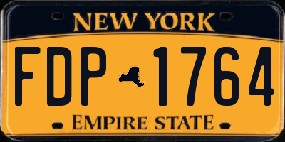 NY license plate FDP1764