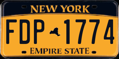 NY license plate FDP1774