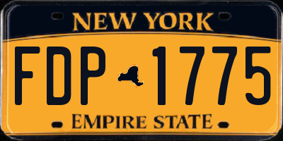 NY license plate FDP1775