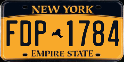 NY license plate FDP1784