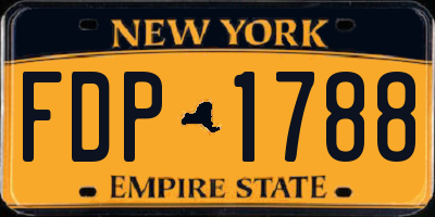 NY license plate FDP1788