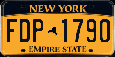 NY license plate FDP1790