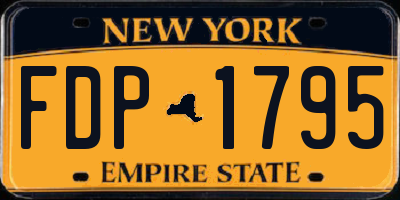 NY license plate FDP1795