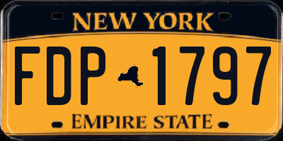 NY license plate FDP1797