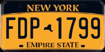 NY license plate FDP1799