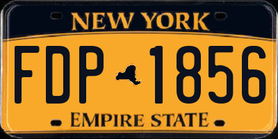 NY license plate FDP1856