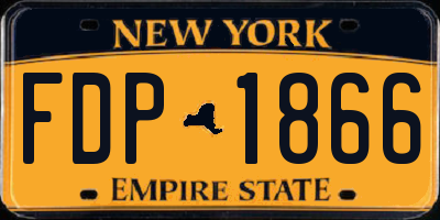 NY license plate FDP1866