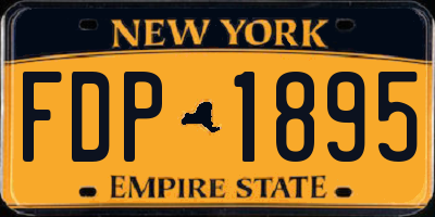 NY license plate FDP1895