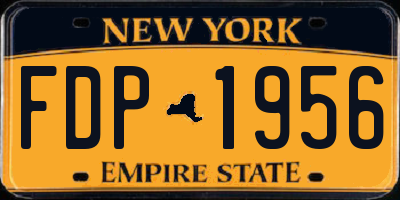NY license plate FDP1956