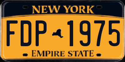 NY license plate FDP1975