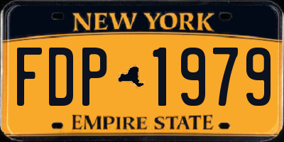 NY license plate FDP1979
