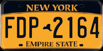 NY license plate FDP2164