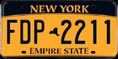 NY license plate FDP2211