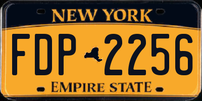 NY license plate FDP2256