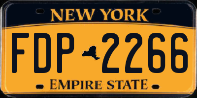 NY license plate FDP2266