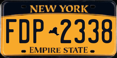NY license plate FDP2338