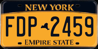 NY license plate FDP2459