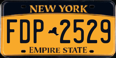 NY license plate FDP2529