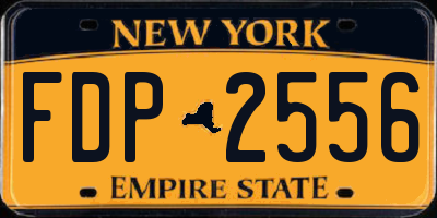 NY license plate FDP2556