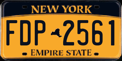 NY license plate FDP2561