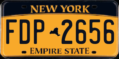 NY license plate FDP2656