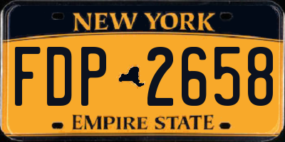 NY license plate FDP2658