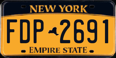 NY license plate FDP2691