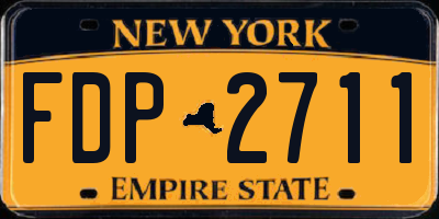 NY license plate FDP2711