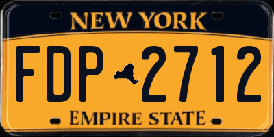 NY license plate FDP2712
