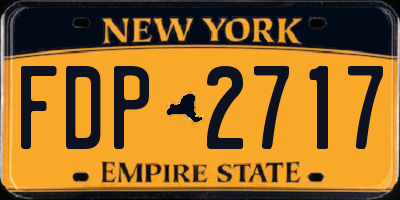 NY license plate FDP2717