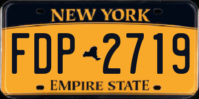 NY license plate FDP2719