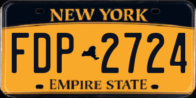 NY license plate FDP2724